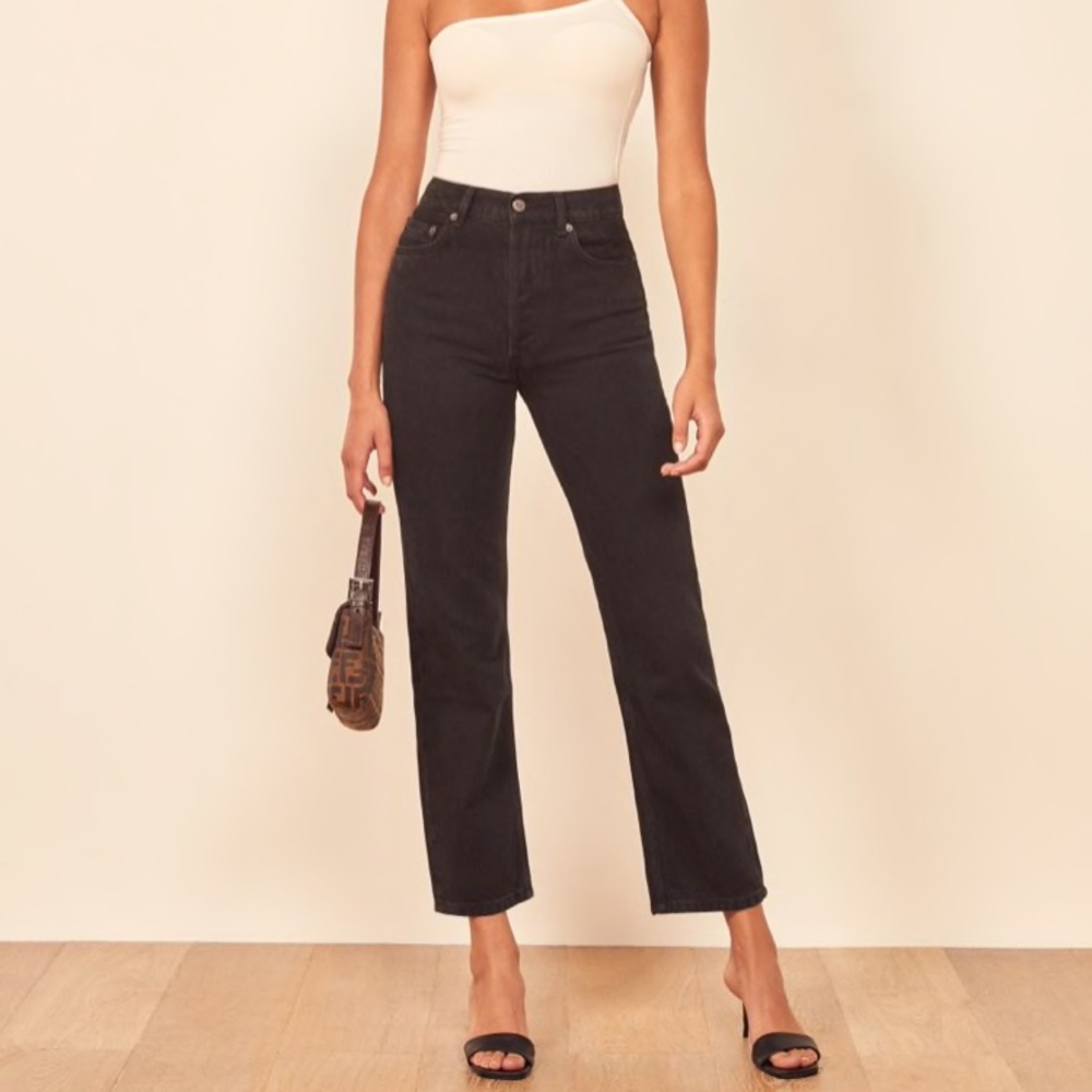 Reformation Cynthia High Rise Straight Jeans